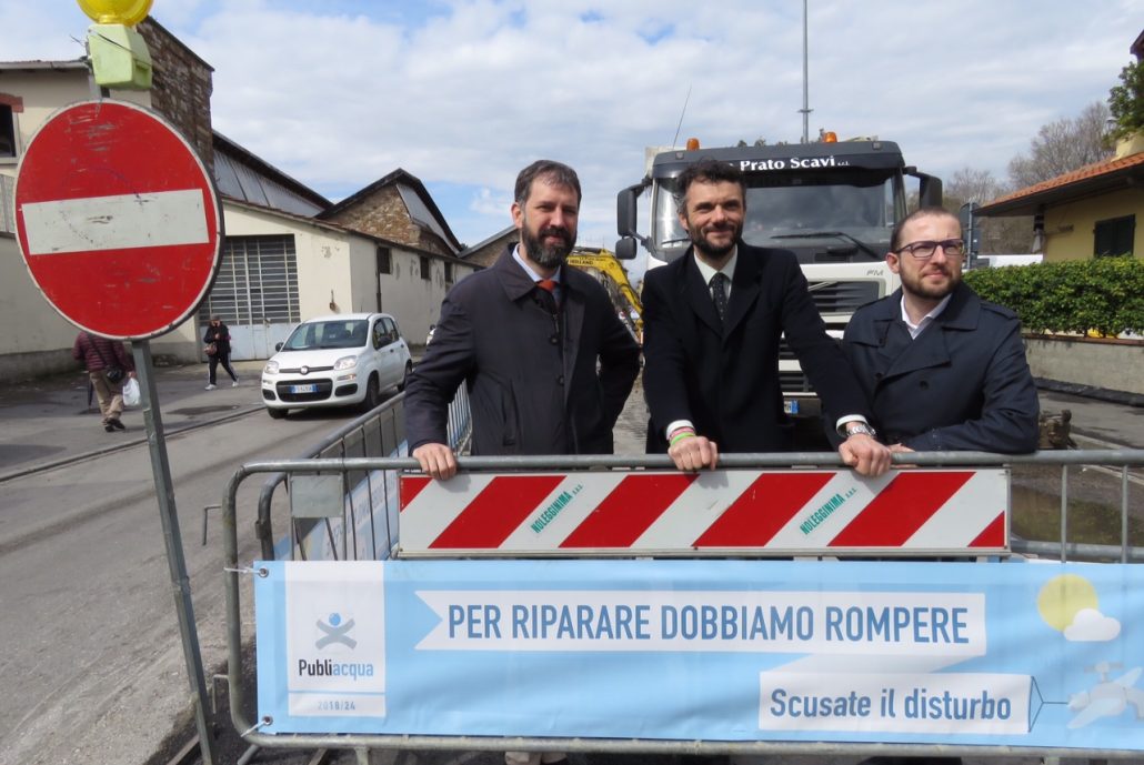 Lavori Publiacqua, entro un mese sarà completato il cantiere di via